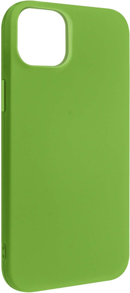 Geschikt voor Apple iPhone 14 siliconen hoesje semi-rigide Soft-touch afwerking groen