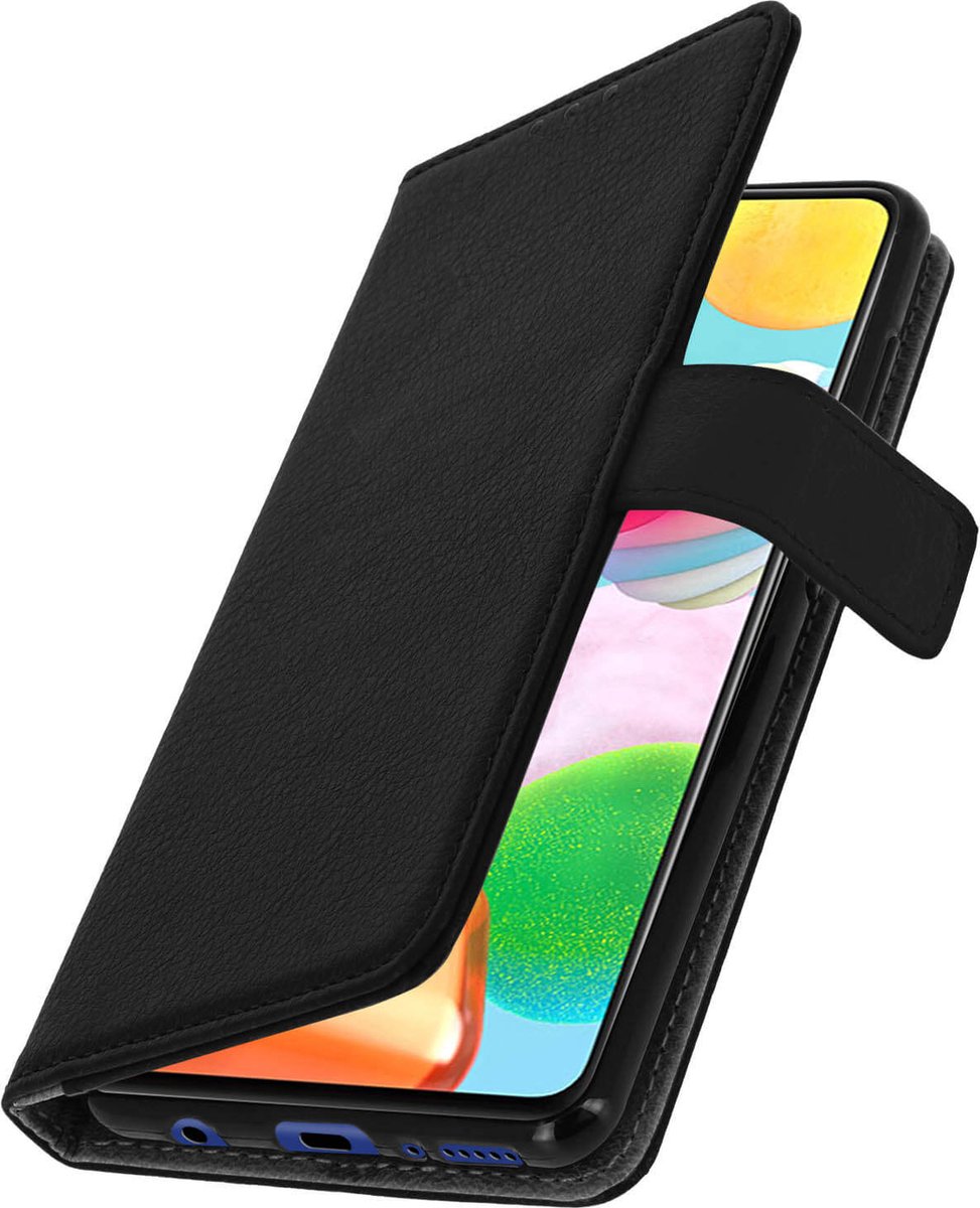 Cover Geschikt voor Samsung Galaxy A41 Flip Wallet Stand Video zwarte