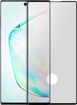 Geschikt voor Samsung Galaxy Note 10 Plus gehard glas 9H afgeschuinde rand zwart