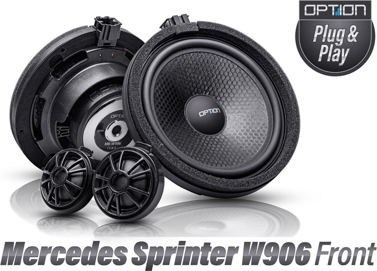 OPTION MB-W906 - Mercedes Sprinter W906 Speaker Set 2x50 watt RMS