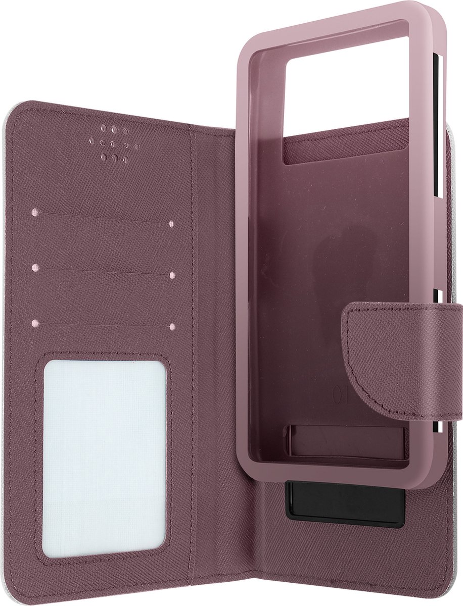 Avizar Foliohoes Portemonnee met Magnetische Tab champagne, Champagneroze