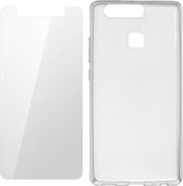 Geschikt voor Huawei P9 Back Cover + Gehard Glas - Transparant