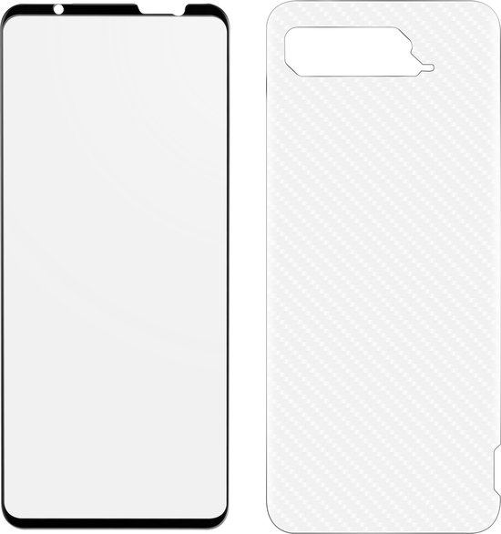 Gehard Glas Geschikt voor Asus ROG Phone 5 9H Anti-vlekken transparant