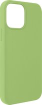 Geschikt voor Apple iPhone13 Pro Max hoesje Siliconen met Soft-touch afwerking groen