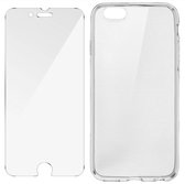 Geschikt voor Apple iPhone 6 Plus/6S Plus Back Cover + Gehard Glas - Transparant