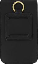 Smartphone Riemtasje Multi Pocket Verticaal Horizontaal Magnetische Knop Zwart