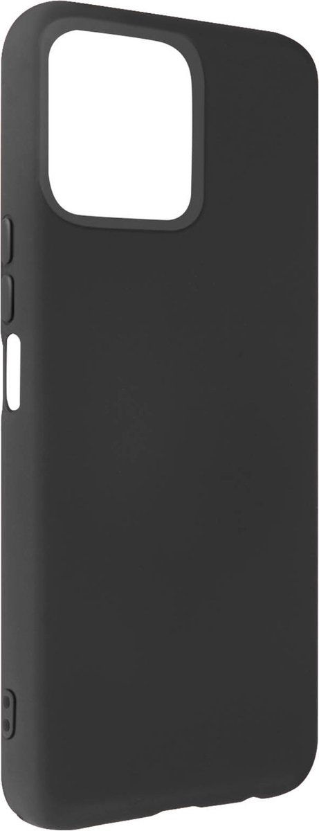Geschikt voor Honor X8 siliconen hoesje semi-rigide Soft-touch afwerking Zwart