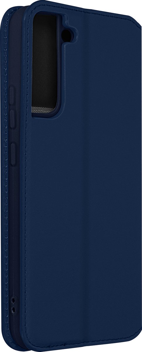 Hoes Geschikt voor Samsung Galaxy S22 Plus klep portefeuille, video standaard blauw