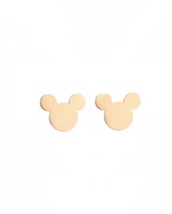 Kinderoorbellen - Staal - Goudkleurig - Mickey - Cadeau voor kind