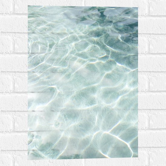 Muursticker - Helder Zee Water - 40x60 cm Foto op Muursticker