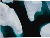 Acrylglas - IJsrotsen in het Water - 80x60 cm Foto op Acrylglas (Met Ophangsysteem)