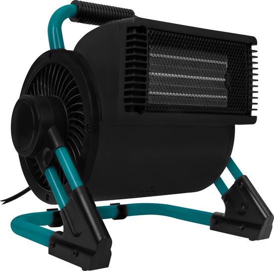 VONROC PRO Elektrische kachel - ventilatorkachel - werkplaatskachel - 2000W/3000W - keramisch - 3 standen - thermostaat - 900 kantelbaar - 30m2