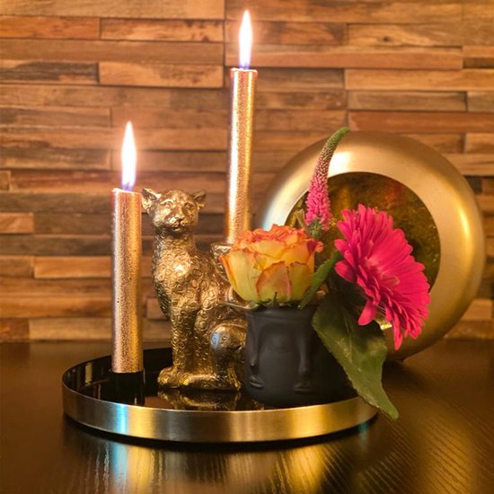Kandelaar Zwart Kaarsenstandaard Decoratie Kaarsenhouder Kaars 
