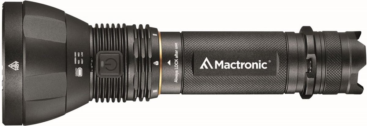 Mactronic zaklamp Blitz K12 High Power zoeklicht - 11600 lumen - Zwart
