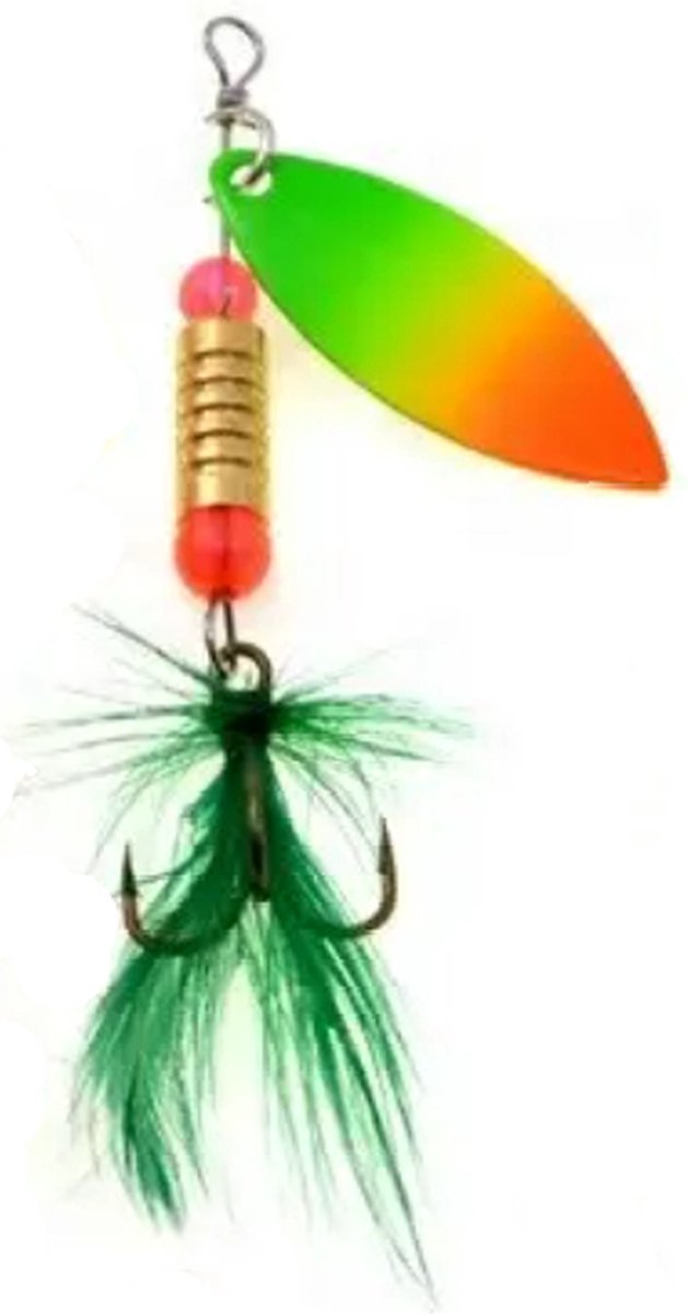 Kunstaas Spinner Set 'Tropical' met stalen onderlijnen - 13-delig - Blinker set - Snoek, Forel & Baars vissen - Spinners Hengelsport - kunstaas Roofvissen van Kolpo — afbeelding 3