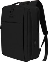 ZILOU® Backpack - Sac à dos pour ordinateur portable 15,6 pouces - Port USB - Hydrofuge - Zwart
