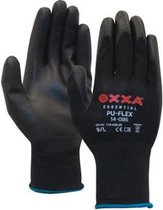 Pu-Flex Werkhandschoenen Zwart 11408600 - maat 8