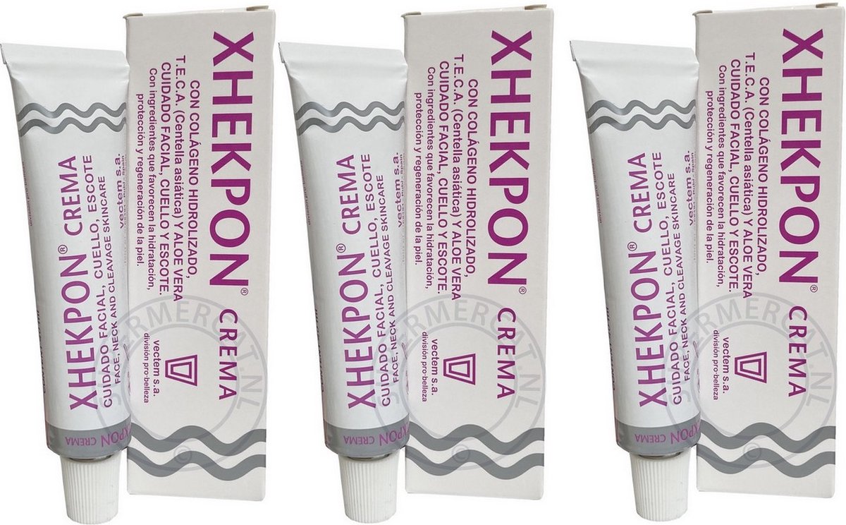VOORDEEL PACK - 3 stuks Xhekpon Crème - Anti Aging met Colageen 40ml uit Spanje ( Xhekpon Cream - Xhekpon Crema)