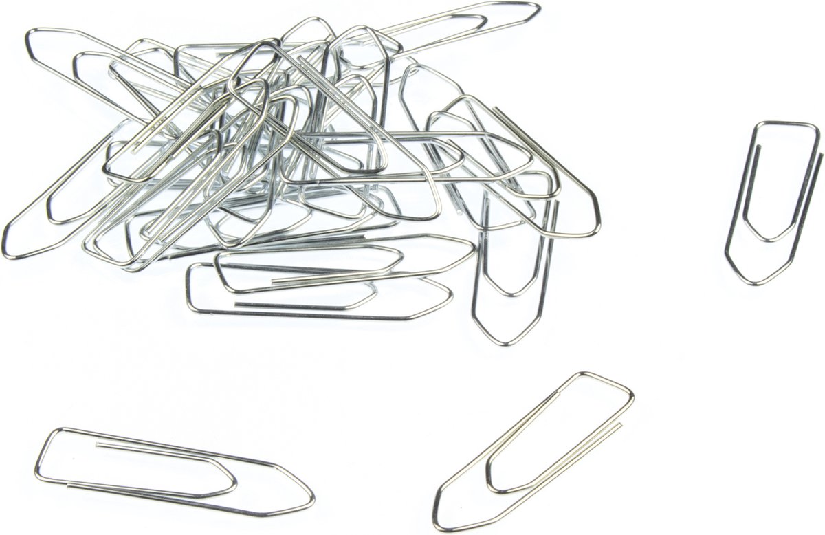 Kangaro paperclips - 32 mm - verzinkt - 100 stuks - K-10032 - Kangaro