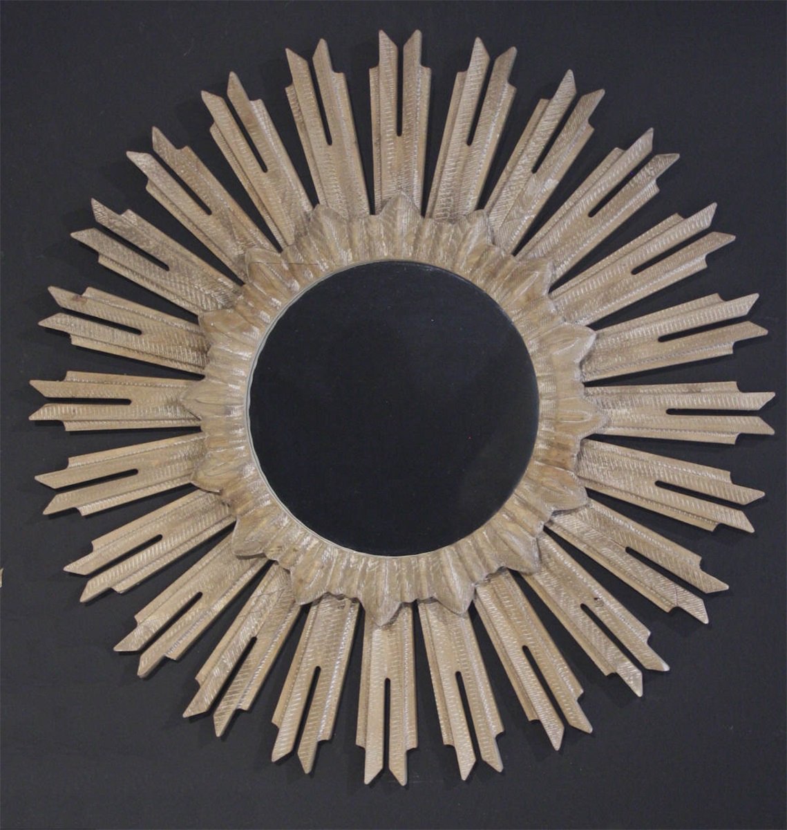 Spiegel Zonnestraal hout Ø61x3cm