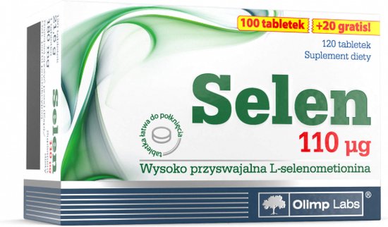 Selenium 110 µg 120 tabletten, 4 maandelijkse dosis, immuunversterkend, antioxidant, ondersteunt de schildklierfunctie en verbetert de vruchtbaarheid