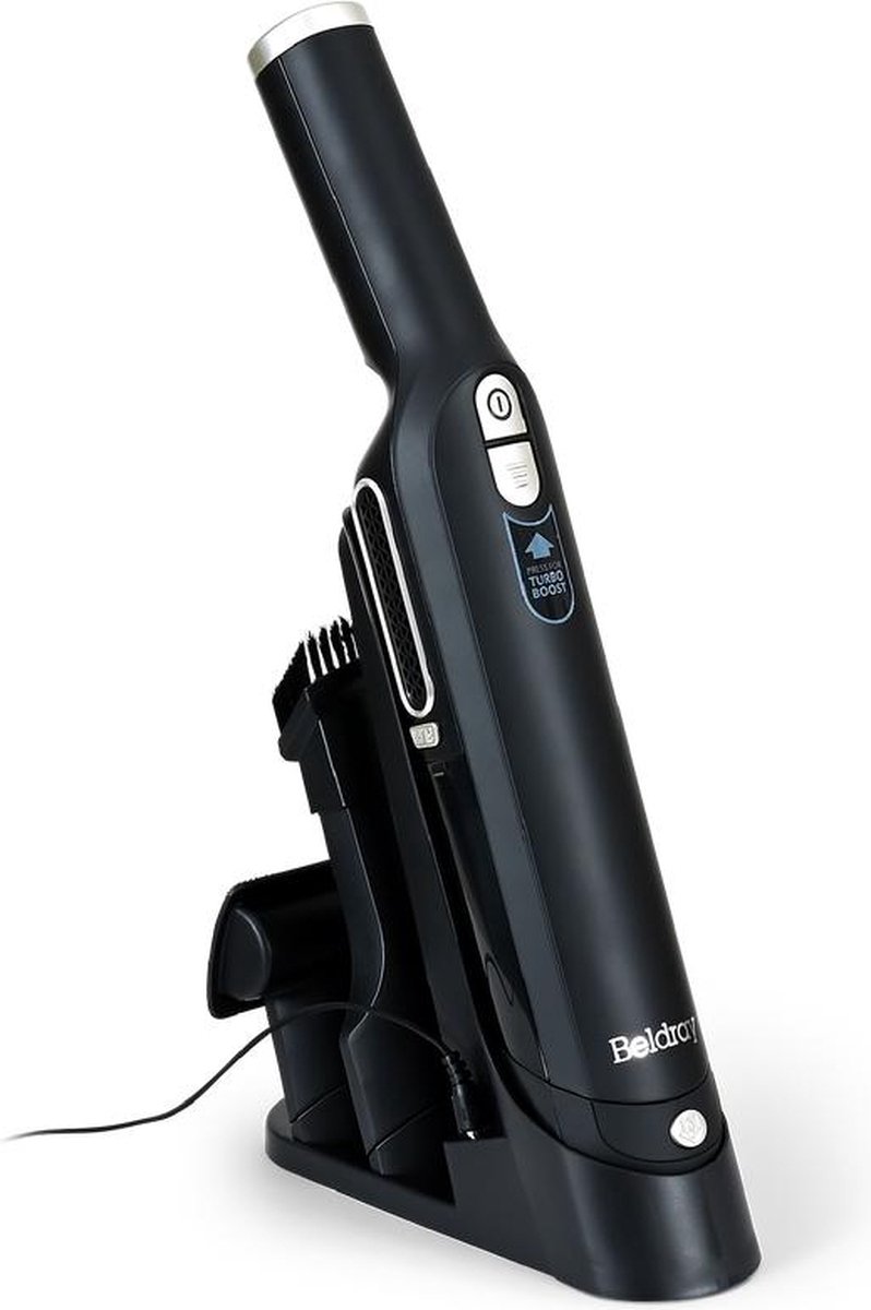 Genius Invictus ONE 3.0e Handstaubsauger 19 TLG. kabellos, beutellos, Akkustaubsauger. Ultra leicht, für Haus und Auto, leise, aufladbar, Bodenstaubsauger