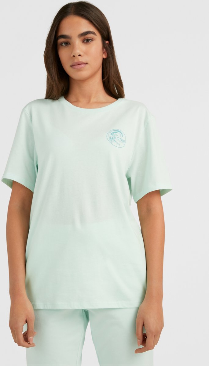 O’Neill T-Shirt Women Circle surfer Xs 100% Katoen Round Neck Soothing Sea