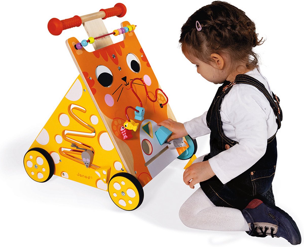 Janod - Multi-activiteiten loopwagen - Kat — afbeelding 3