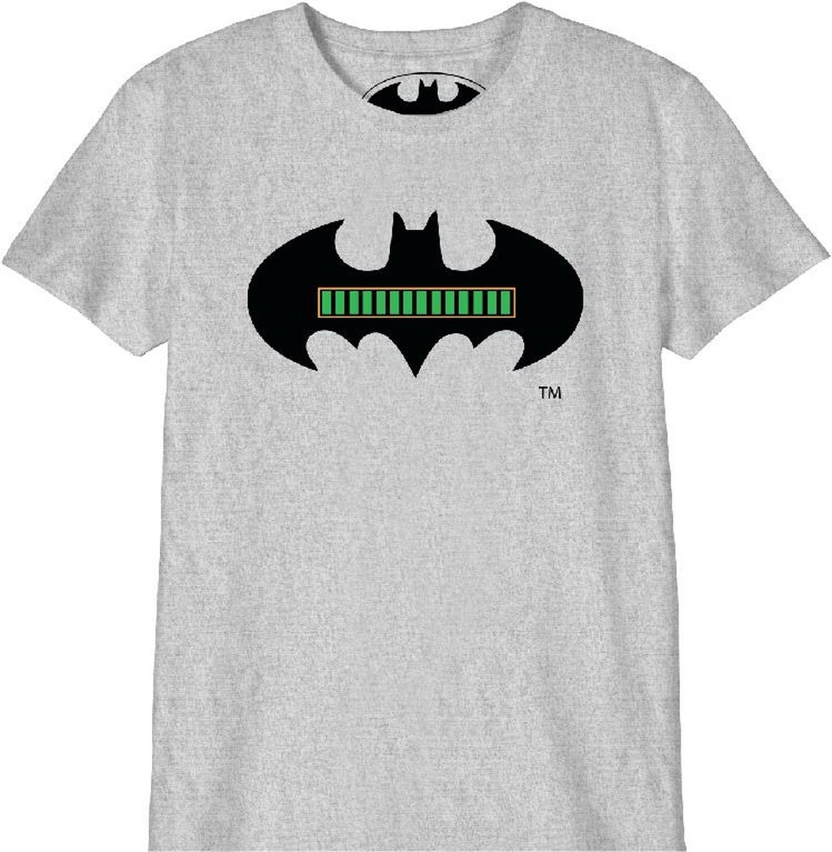 DC Comics - Full Battery Batman Child T-Shirt Grey - 12 Years