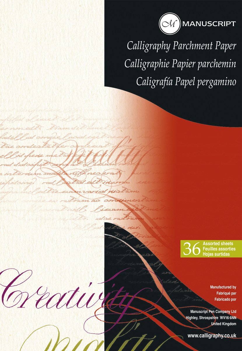 Manuscript Blok met perkamentpapier voor kalligrafie A4