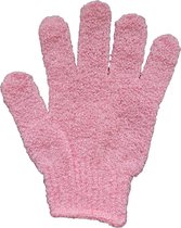 Scrub handschoenen - scrub washand - scrubhandschoenen - Odaani - Licht roze
