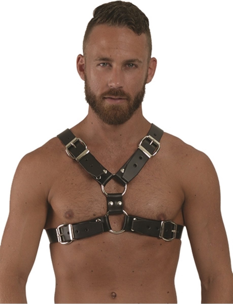 Mister b leren y-front harnas - medium