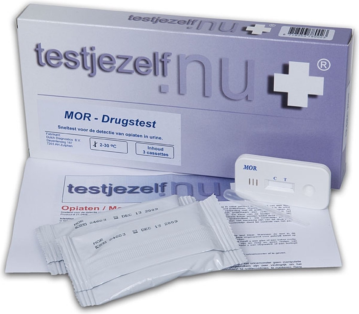 Goedkoopste Testjezelf.nu - Drugtest Morfine (Heroine) - 3 stuks