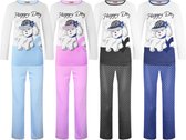 Pyjama - dames - Fine Woman - Katoen - ultra soft - L - Blauw
