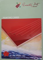 Encaustic Papier Rood A4 - 24 stuks