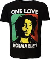 Bob Marley One Love Rasta T-Shirt - Officiële Merchandise - M