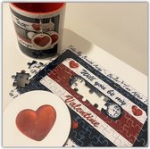 NB! Creative Boutique -Valentines Mug/Earrings/Coaster Set/Valentijn mok/Oorbellen/Onderzetter Set