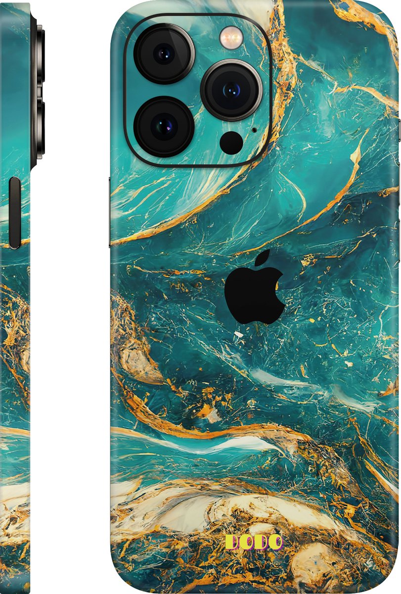 DODO Covers - iPhone 13 Pro - Turqoise Marble - Sticker - Skin