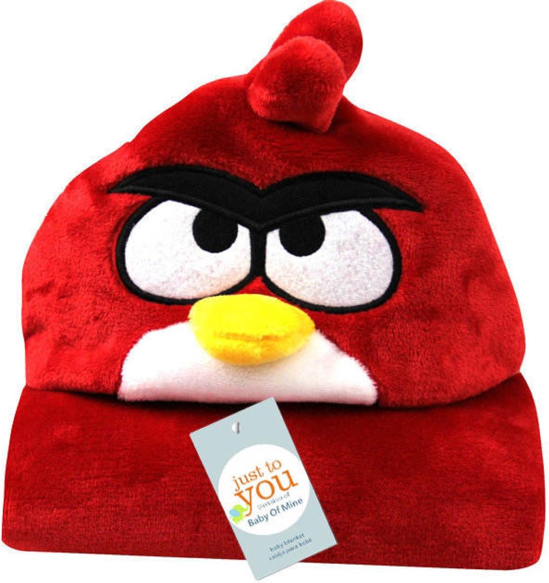 Multifunctionele Baby badcape met capuchon Angry Bird | Wikkeldeken baby en peuters | Deken Kinderen | wikkeldeken | Dekentje baby & peuter 0-3 jaar | Babydeken | Kraamcadeau | Babycape | Fleece deken | Kraam | Maxi Cosi deken | Dier | Rood