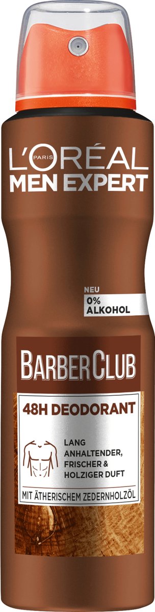 Goedkoopste L'ORÉAL PARIS MEN EXPERT Deospray Barber Club, 150 ml