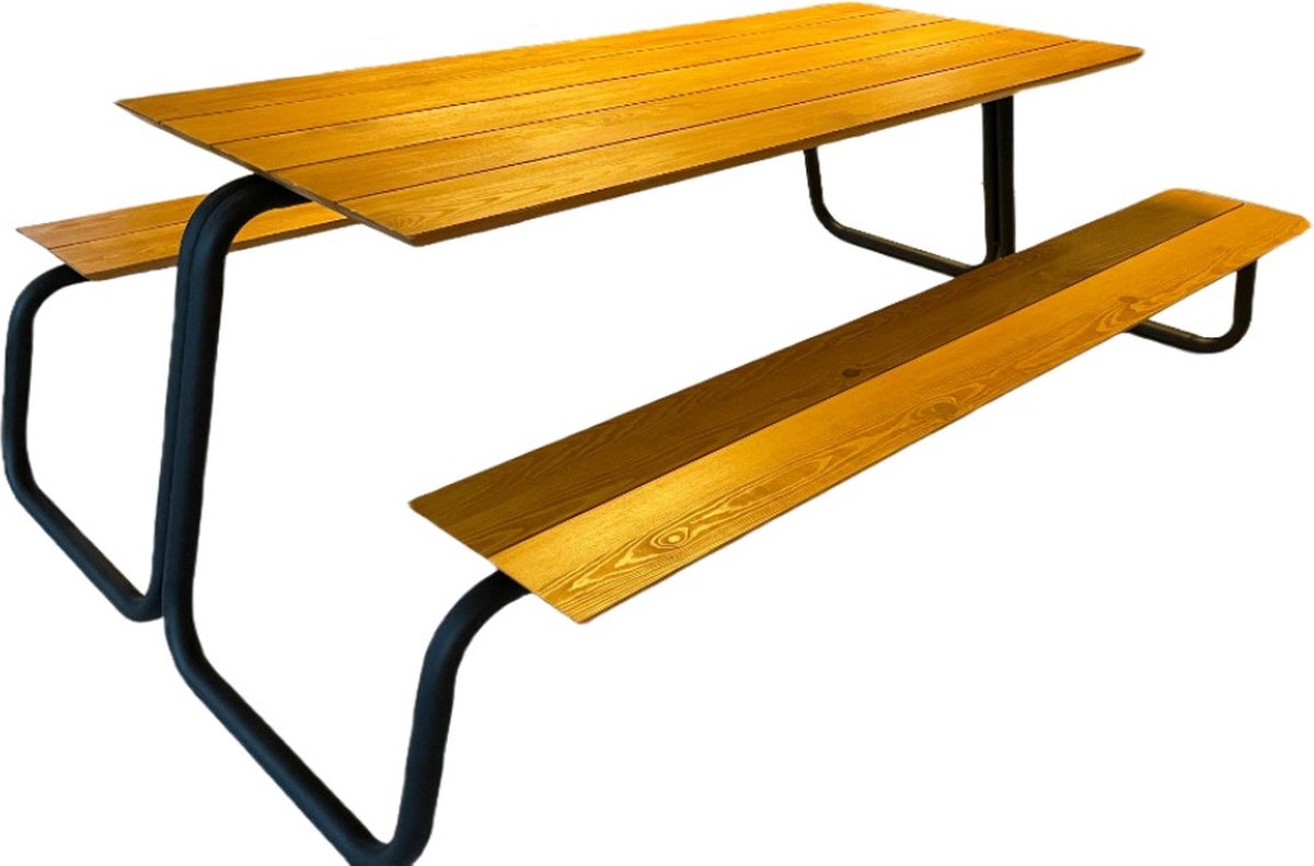 Rockwood® Picknicktafel Cross Over 250cm (6,5cm dikte) 2.50m Exclusief afgeronde hoeken