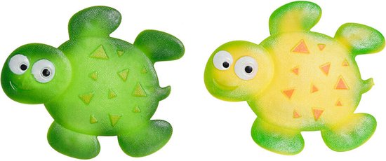 Badkleed DKD Home Decor Geel Groen PVC Schildpad (2 pcs) (11.5 x 1 x 10 cm)