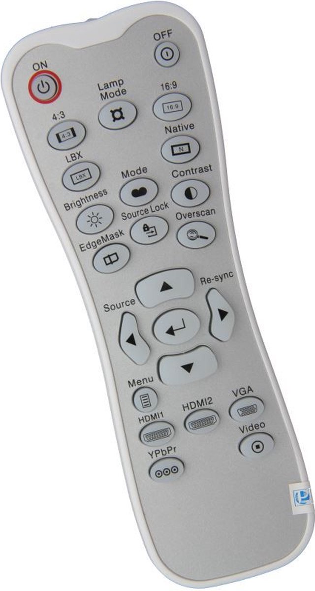 Afstandsbediening geschikt voor de OPTOMA VDHDNS beamer, vervangt BR-3042B / 45.8EG01G001