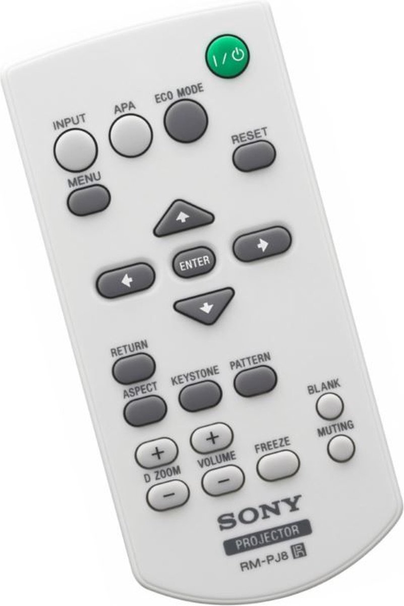 Afstandsbediening geschikt voor de SONY VPL-DX122 beamer, vervangt RM-PJ8 / 1-490-463-11 / 1-490-463-12