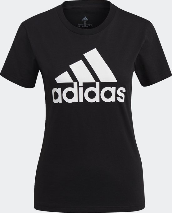 adidas Sportswear LOUNGEWEAR Essentials Logo T-shirt - Dames - Zwart- S kort