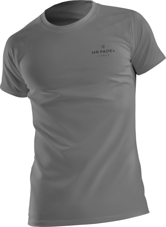 Mr Padel - Padel Shirt Man - Sportshirt Maat: - Grijs