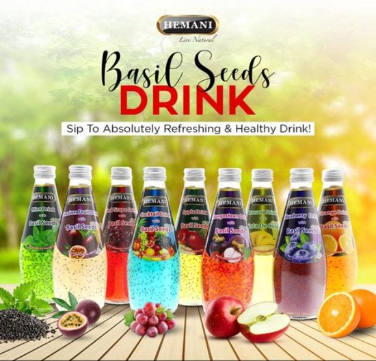 Gooduse Export Basil Seed Drink Honey Drank Beverage Verfrissend