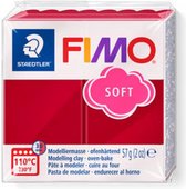 Fimo Soft rouge cerise 57 GR 8020-26