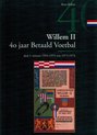 Boekomslag 'Willem II 40 jaar Betaald Voetbal', met een tekening van een voetballer en tekst.