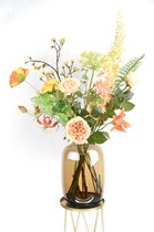 Fleurs artificielles - Fleurs en Soie - Bouquet de Fleurs artificielles - 80-100 cm - Orange Perfect - Natuurlijk Bloemen